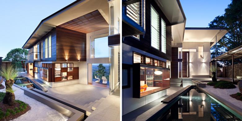 Rumah  Dengan  Banyak Jendela  Kaca  yang Mengagumkan Desain 